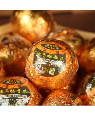 HQZM Xinhui Chenpi Puer Ripe Tea 315 Tangerine Puerh 500g Fruit Scented With A Natural Fragrance Of 1764oz - Buy Online on GoSupps.com