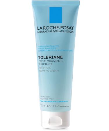 La Roche-Posay Toleriane Purifying Foaming Cream Cleanser for Oily Skin  Daily Face Wash with Ceramides and Niacinamide  Oil-Free  Fragrance Free - Buy Online on GoSupps.com