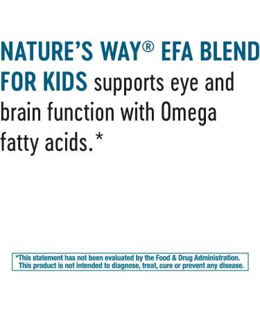 Nature's Way EFA Blend for Children - 120 Softgels - Essential Fatty Acids for Kids - Buy Online on GoSupps.com