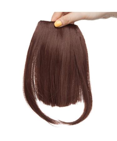 Buy SEGO Pony Hairpiece Extensions - Clip-in Fringe Bangs Medium Brown Straight Hair Perfect for a Natural Look! - Buy Online on GoSupps.com