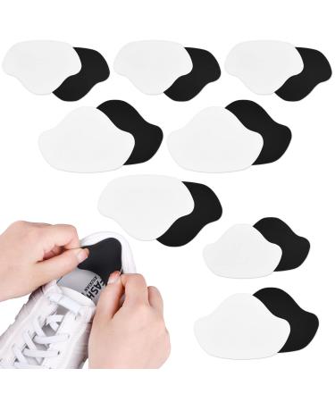8 Pairs Microfiber Heel Repair Patch Repair Patch Self Adhesive Heel Patch Shoe Hole Prevention Patch for Most Types of Shoes and Seats Large Size + Small Size (Black + White) #1 8 Pairs-black & White - Buy Online on GoSupps.com