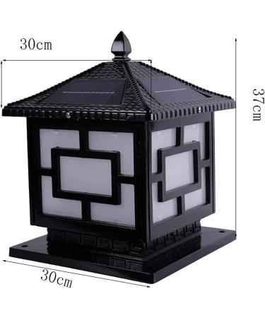 Courtyard Light IP65 Waterproof Outdoor Post Lamp Outdoor Solar Lighting Products Solar LED Pillar Light Lighting for Courtyard Decoration Pillar Lantern - Buy Online on GoSupps.com