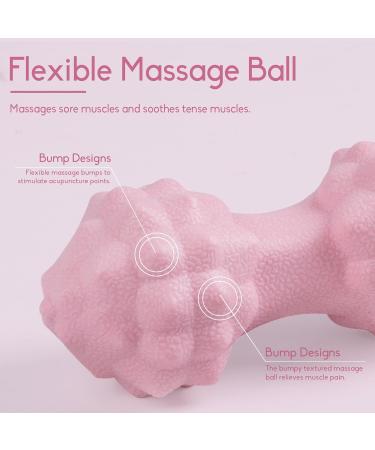 Buy Megavow 3 Massage Ball Set - Fascia & Trigger Point Massage Balls for Back Feet Hands & Neck - Pink International Shipping Available - Buy Online on GoSupps.com