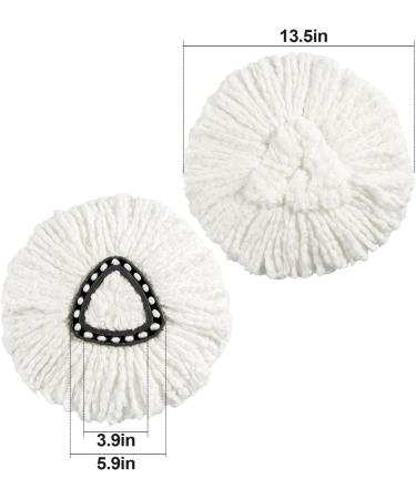 3 Pack Spin Mop Replacement Heads Compatible with O Cedar 1-Tank System - Easy to Replace, Microfiber, Machine Washable - Buy Online on GoSupps.com