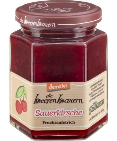  Die Beerenbauern The Berry Farmers Organic Sour Cherry Fruit Spread (6 x 200g) - Buy Online on GoSupps.com