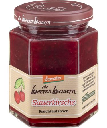 Die Beerenbauern The Berry Farmers Organic Sour Cherry Fruit Spread (6 x 200g)