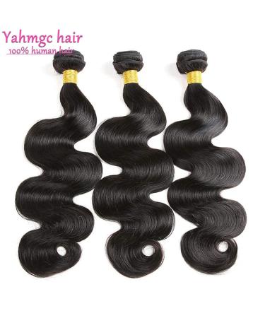Yahmgc Hair 10A Body Wave 3 Bundles - 100% Unprocessed Virgin Brazilian Remy Human Hair Extensions - Natural Color - 20 22 24 Body Wave Bundles - Buy Online on GoSupps.com