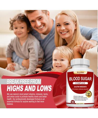Blood Sugar Complex Supplement Helps Maintain Healthy Blood Sugar Levels Herbal Blend with Bitter Melon Mulberry Leaf Cinnamon Bark Chromium & Alpha Lipoic Acid Non-GMO 60 Capsules 60 Count (Pack of 1) - Buy Online on GoSupps.com