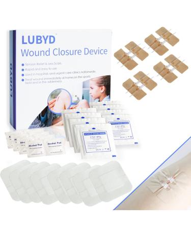 Flexible Fabric Adhesive Bandages FDA Cleared Emergency Laceration Closures - Repair Wounds Without Stitches Waterproof pwm1002-4P