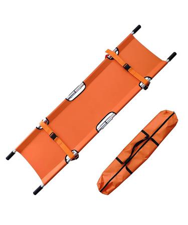 Medical Emergency Folding Stretcher Aluminum Alloy Portable Stretcher First aid Rescue Stretcher is Suitable for Hospitals Homes and Sports venues
