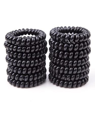 Tomedeks 12 pieces hair tie hair tie spiral braiding rubber hair tires women hair tie hair tie hair gum scrunchy rubber bands spiral rubber for women and men trackless hair ties strong hold