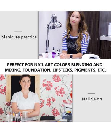 Buy Ipetboom Nail Color Mixing Palette Set - 2 Sets Stainless Steel Makeup Tool Kit for Artists - Perfect for Nail Polish & Oil Paint - Buy Online on GoSupps.com