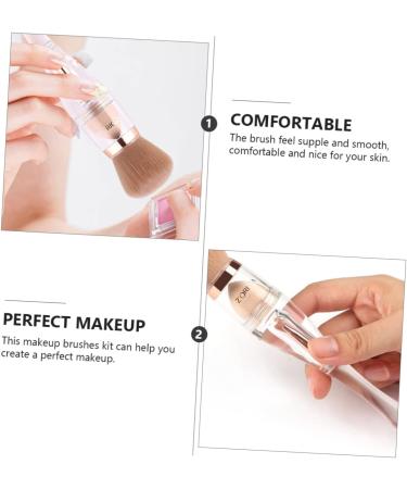 1 Set 3 in 1 Makeup Brush Mineral Brush Lip Liner Brush Foundation Powder Brush Foundation Brush Blending Face Brush Blending Brush Acrylic Mix Highlight Brush White Woman - Buy Online on GoSupps.com