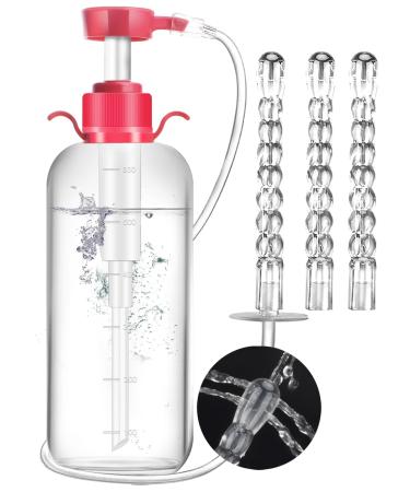 Enema for colon cleansing - enemas for bowel emptying for men and women (600ML-3 NOZZLES)