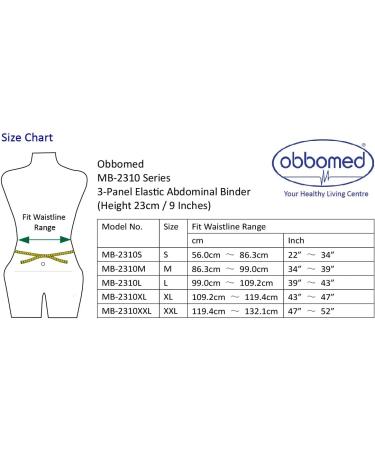 ObboMed MB-2310NM 3-Panel Elastic Postpartum Girdle/Abdominal Binder Belt - Post-Pregnancy & Surgical Support for Hernia, Injuries, Belly Wrap Brace - Trimming Waist (M 34-39 inches) - Buy Online on GoSupps.com