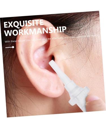 Healvian 50 Pcs Ear Washer Nozzle Cleaning Tool Set - Ear Wax Removal System Replacement Tips - PP White - 2.8x1.1x1.1cm - Buy Online on GoSupps.com