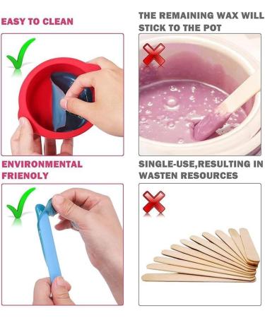 YXRRRving Silicone Pot for Wax Warmer | Non-Stick Coated Reusable Bowl & Stirring Stick | Melting Wax Tools in Pink/Blue | International Shipping Available - Buy Online on GoSupps.com