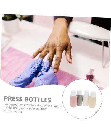  Mipcase Mipcase 4Pcs Nail Press Bottle Squeeze Bottles Bottle Travel Pump Travel Shampoo Containers Push Plastic Resurrection Water Spin Manicure - Buy Online on GoSupps.com