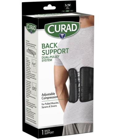 CURAD Back Support with Dual-Pulley System | Adjustable Compression | Size S/M | International Shipping - Buy Online on GoSupps.com