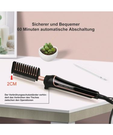80 C-230 C Hot Comb for Afro Hair & Lace Wigs | Janelove Ceramic Smoothing Brush with HD LCD Display | Quick Heating Beard Comb for Men - Buy Online on GoSupps.com