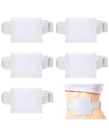 Syhood 6 Pcs Feeding Tube Holder Elastic G Tube Holder Belt Comfortable Peg Tube Supplies for Men Women Adults Abdominal Covers Accessories