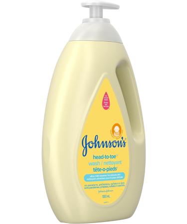 Johnson's Baby Wash and Shampoo for Baths Head-to-Toe Tear Free 1000 ml white 1 l (Pack of 1) Wash - Buy Online on GoSupps.com