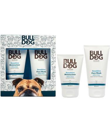 BULLDOG SKINCARE Sensitive Men's Duo Gift Set - Moisturizer & Face Wash | Gentle Skincare Set - Buy Online on GoSupps.com