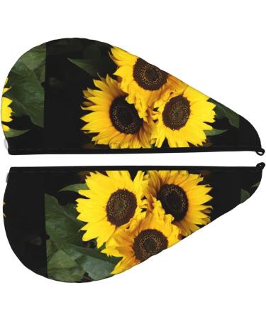 Hair Towel Wrap - Quick Drying Towel Turban with Button | Japanese Cherry Blossom Design - Buy Online on GoSupps.com