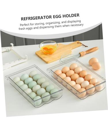 Mikinona Egg Storage Box Storage Drawers Fridge Crisper Fridge Egg Holder Bin Multifunction re-usable - Buy Online on GoSupps.com