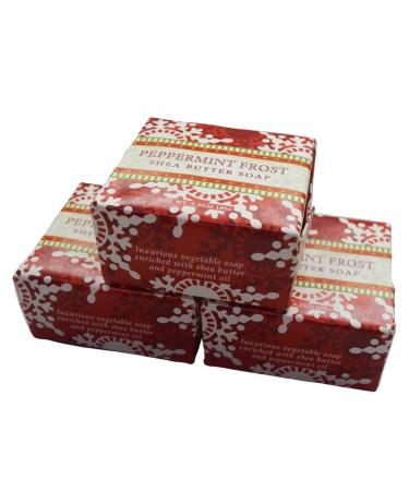 Buy Greenwich Bay Holiday Shea Butter Soaps - 6oz Peppermint Frost | International Shipping Available - Buy Online on GoSupps.com