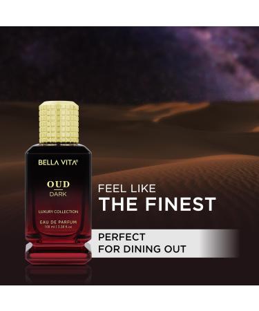 Bell.a Vita Luxury OUD DARK Eau De Parfum Perfume with Grapefruit Vetiver Orris Dark Wood|Premium Long Lasting Smokey & Woody Fragrance for Men 100ML - Buy Online on GoSupps.com