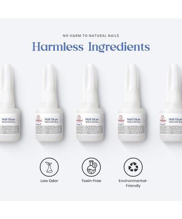 Beetles 10ml Nail Glue for Acrylic, Press On Nails - Set of 3 | Quick Dry & Super Strong Adhesive - Buy Online on GoSupps.com