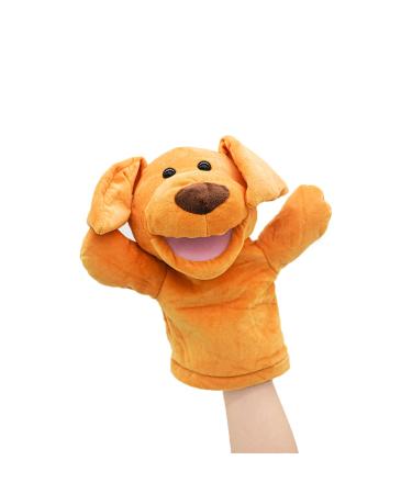 lilizzhoumax Simulation Puppy Hand Puppet Plush Toy Stuffed Animal Plush Dog Cute Role-Playing Child Interactive Early Education Toys Home Decoration Animal Toys Gift for Kids