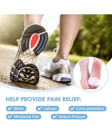 Hilph Metatarsal Pads for Foot Pain Relief - Reusable Soft Gel Cushions for Women & Men | Forefoot Pads for Morton's Neuroma (2 Pairs - Buy Online on GoSupps.com