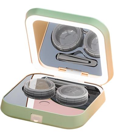 Fenteer Eye Contact Lens Container with Mirror - Travel-sized Premium Leakage-proof Storage Solution - Buy Online on GoSupps.com