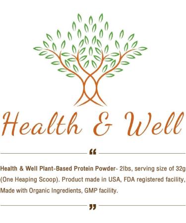 Health & Well Plant-Based Protein Powder - Vegan Vanilla with 3 Proteins & 8 Super Fruits for Optimal Nutrition - Buy Online on GoSupps.com