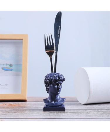 Luofeng Cute Figure Toothpick Holder & Pencil Holder - Handmade Synthetic Resin Blue | Stylish Home Decoration - Buy Online on GoSupps.com