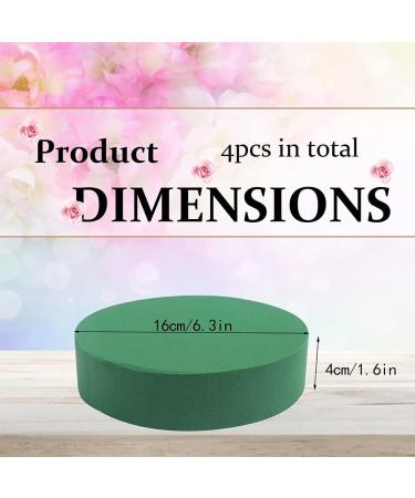 CCINEE Round Floral Foam Blocks 6 - Pack of 4 Wet Foam Bricks for Wedding Flower Arrangement - Buy Online on GoSupps.com