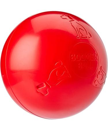 Boomer Ball - almost indestructible dog ball swims on the water ideal for movement -loving and energetic dogs robust & durable dog toys (size 25cm blue or red)