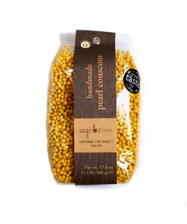 Agrozimi Traditional Greek Handmade Pearl Couscous (17.6 Ounces, 500 Grams)