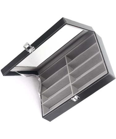 XXXXW Eyeglass Holder Stand - 8 Slot Faux Leather Sunglasses Organizer & Display Case - Perfect Decorative Gift - Buy Online on GoSupps.com