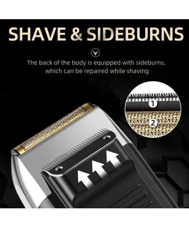 Men's Professional Rechargeable Hair Clipper - USB Charging Ideal for Bald Heads & Beard Trimming - Buy Online on GoSupps.com