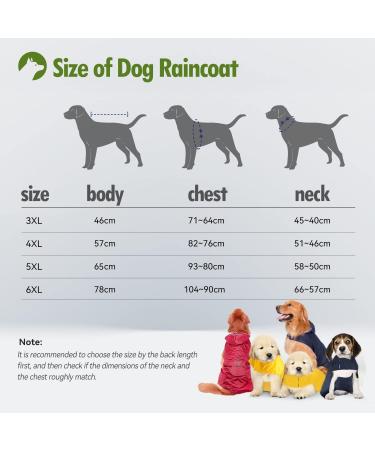5XL Red Cellar Dog Rain Coat - Waterproof & Lightweight Jacket with Hood Collar Hole & Reflective Strip for Medium to Large Dogs - Buy Online on GoSupps.com
