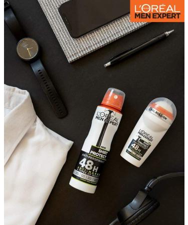 L'Oreal Men Expert Shirt Protect 48H Anti-Perspirant Deodorant 50ml - Long-Lasting Protection for Men - Buy Online on GoSupps.com