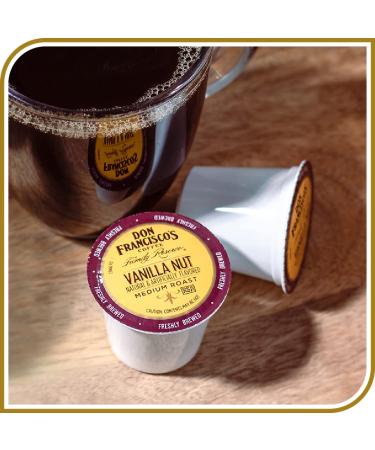 Don Francisco's Vanilla Nut Medium Roast Coffee Pods - 100 ct | Recyclable Single-Serve Pods | Compatible with Keurig K-Cup Coffee Makers | Vanilla Nut Flavor - Buy Online on GoSupps.com