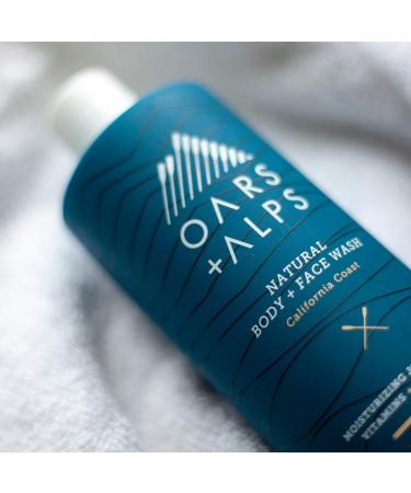 Oars + Alps Men's Body Wash - Hydrating Vegan Skincare with Aloe Vera and Jojoba Oil - California Coast - 1 Pack - Buy Online on GoSupps.com
