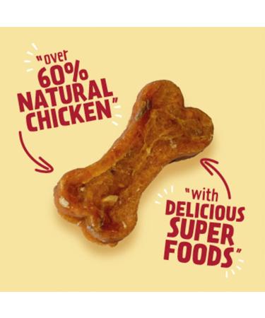 Good Boy Superlicious Chicken Apple & Cranberry Bones - Natural Dog Treats - Low Fat Training Treats - Bulk Box - 10 x 100g Chicken Apple Cranberry 100 g (Pack of 10) - Buy Online on GoSupps.com