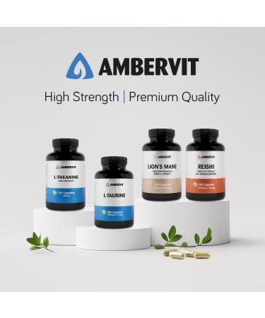 UAB Involutus Taurine capsules 1000mg 180 capsules 3 months supply Vegan amino acid easy to swallow high dosage and no artificial fillers Allergen and gluten free Ambervit - Buy Online on GoSupps.com