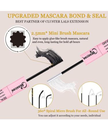 Missicee 2 in 1 Bond and Seal Lash Glue for DIY Cluster Lashes - Super Strong Hold, Latex-Free, Waterproof Formula for Sensitive Eyes | 72Hr Hold - Buy Online on GoSupps.com