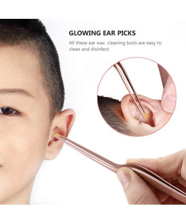 Healifty 8pcs Ear Wax Cleaner Set - Exquisite Rose Gold Ear Cleaning Tools - Buy Online on GoSupps.com